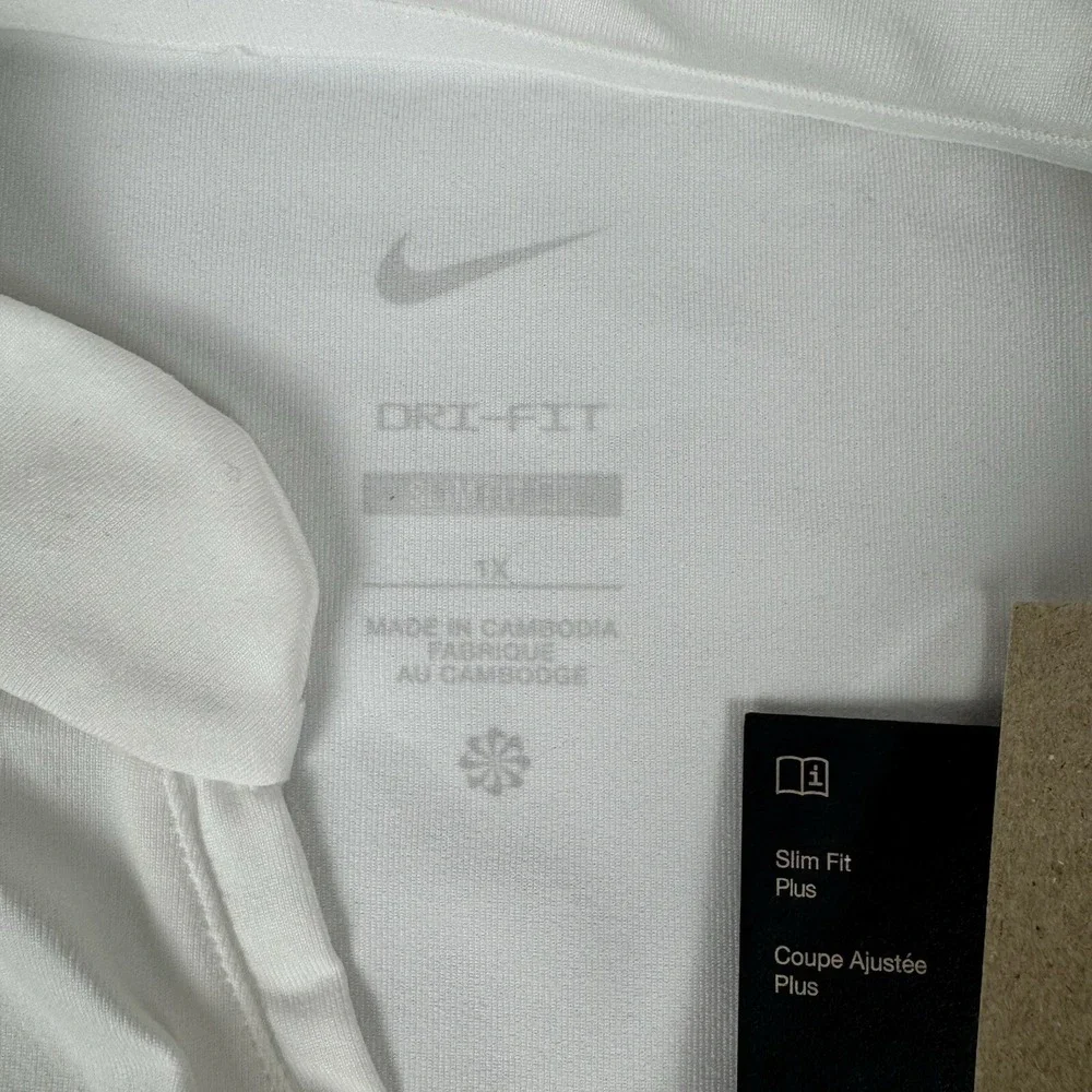 Nike Court Dri Fit Victory Tennis Dress White DD8732-100 Womens Plus 1X *